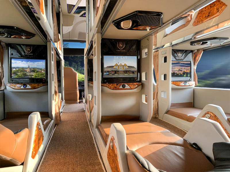 Nội thất xe Limousine 34 giường